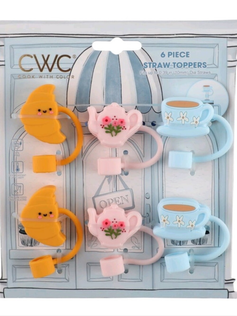 CWC 6-piece straw topper set - Picture 4 of 8